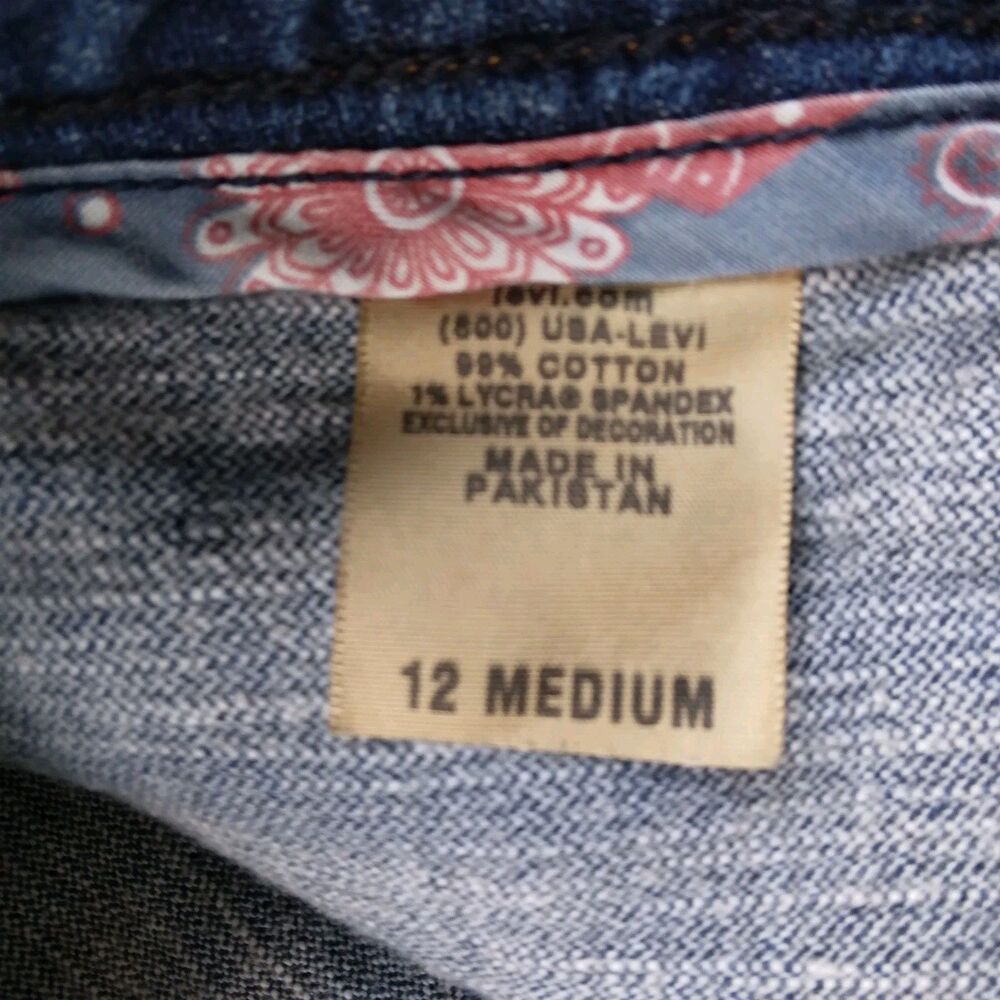 Levi's Jean 545 Low Boot Cut Casual Western Y2K Flap Pockets Women's Size 12 M - Picture 5 of 9